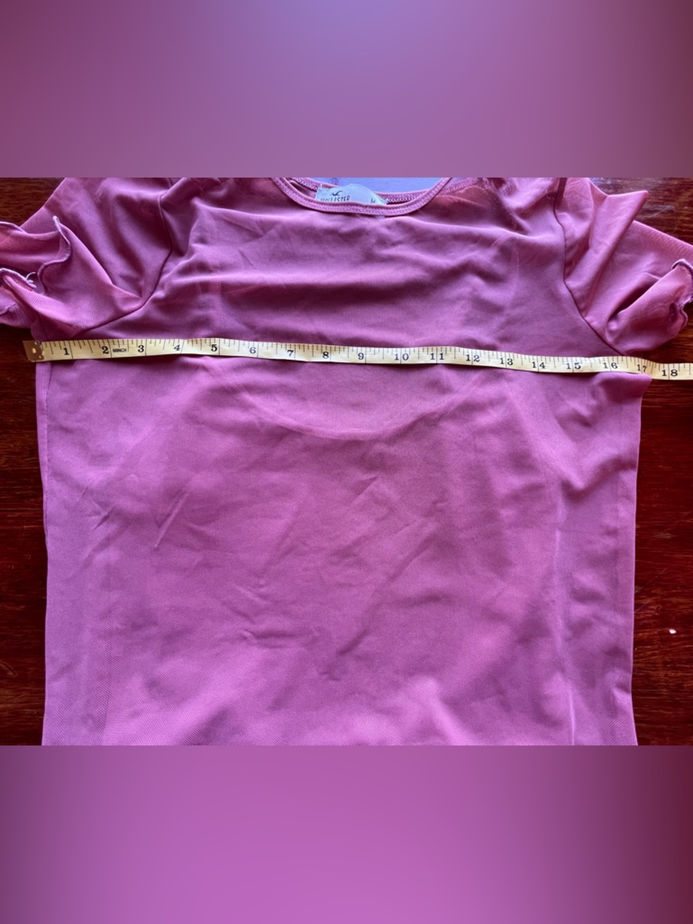 Hollister Sheer Mesh Short-Sleeve Crop Top With Cami Size M Y2K Fairy Grunge - Picture 6 of 9